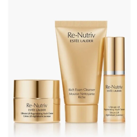 Estee Lauder Re-Nutriv Beauty Gift Set - 7pc, Floating on Air Pink Bag, Lip, Eye - Picture 9 of 15